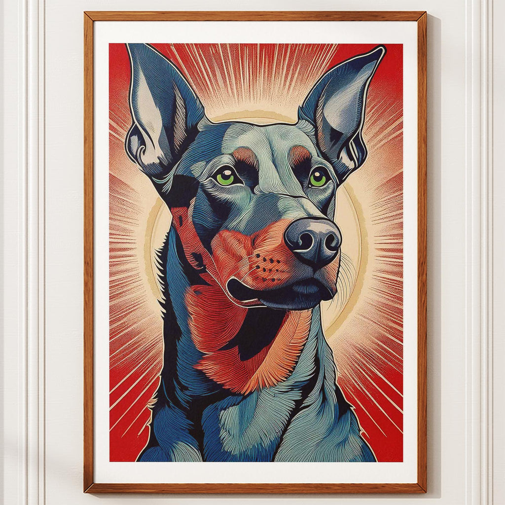 Doberman Hokusai Japanese Inspired Dog Series 1 image 11