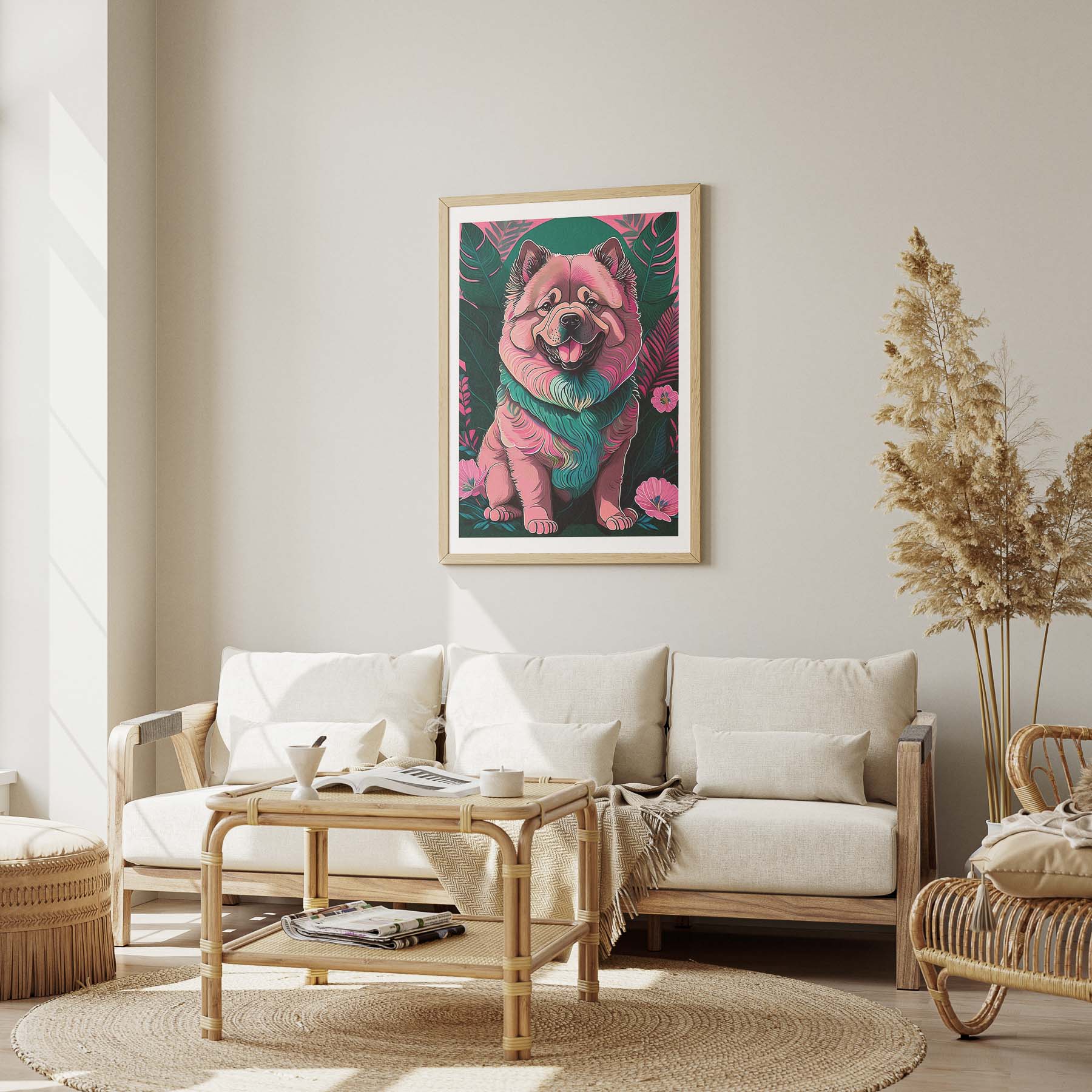 Chow Chow Flowery Dog image 2