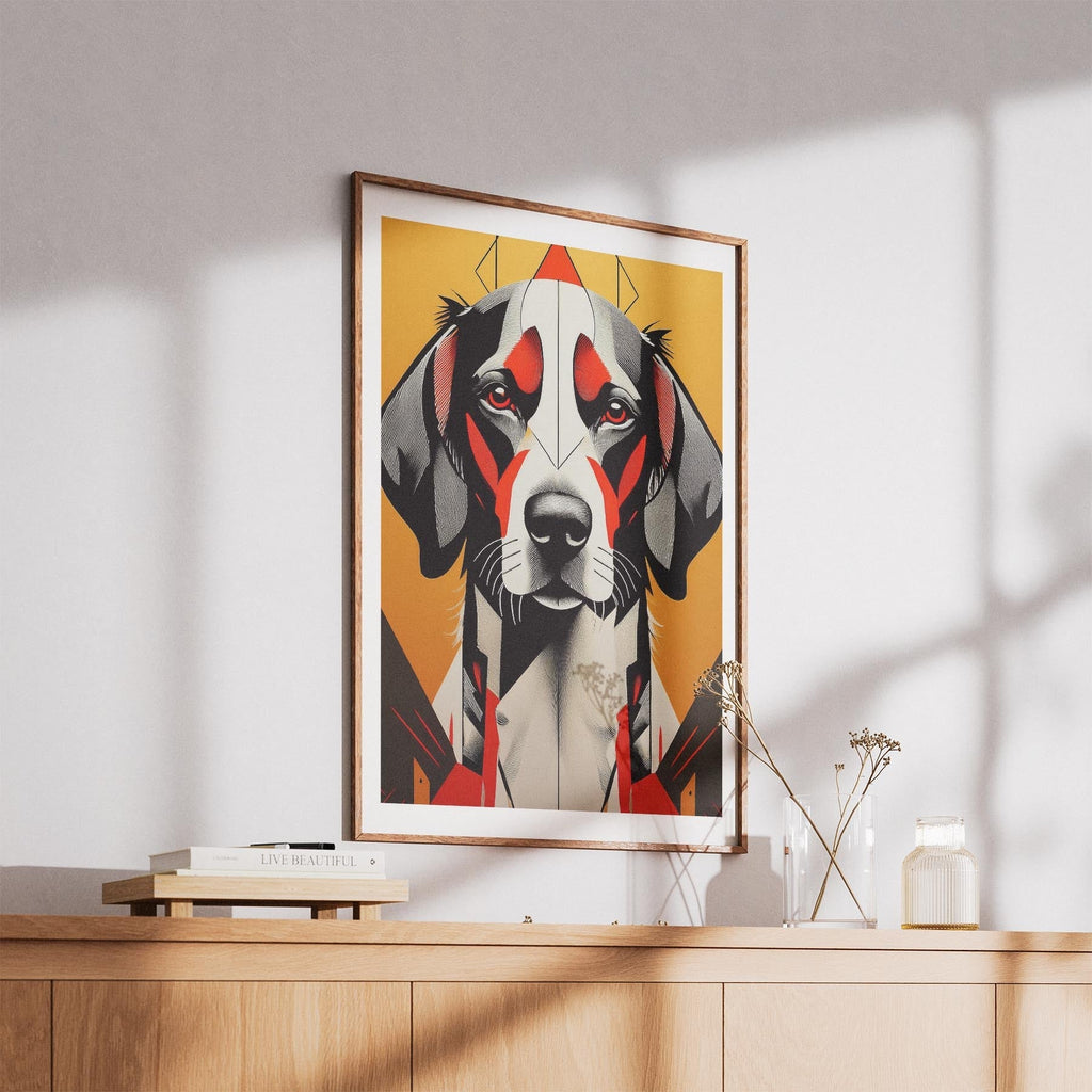English Setter Geometric Orange Series image 5