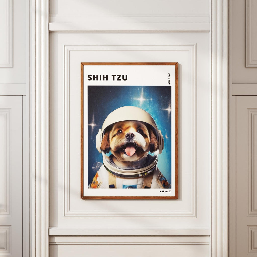 Shih Tzu Astronaut Dog Series with Text Astro Dog image 3