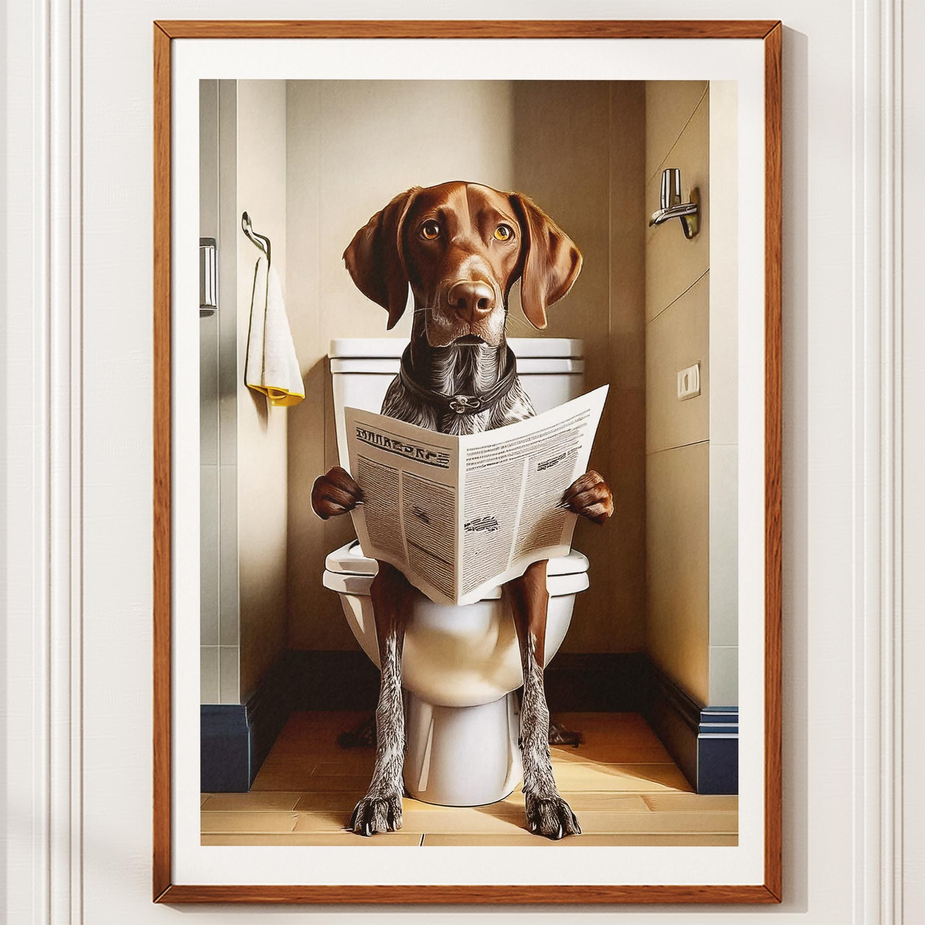 German Pointer Toilet Humour Dog Series image 10