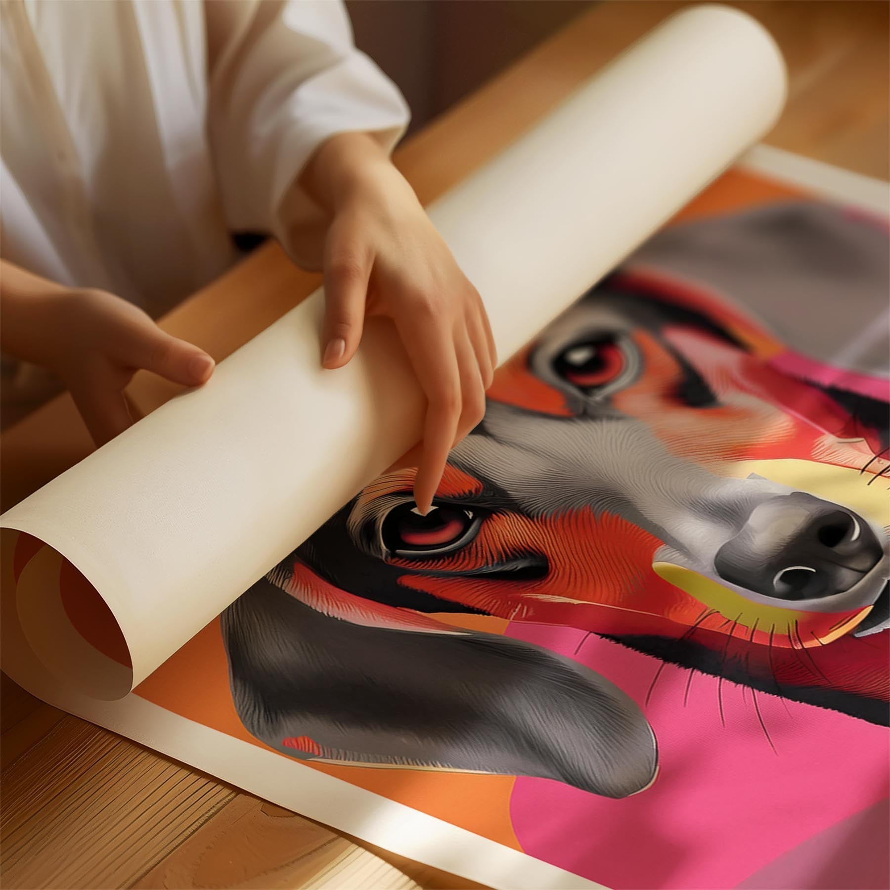 Dachshund Modern Pop Dog Series image 1