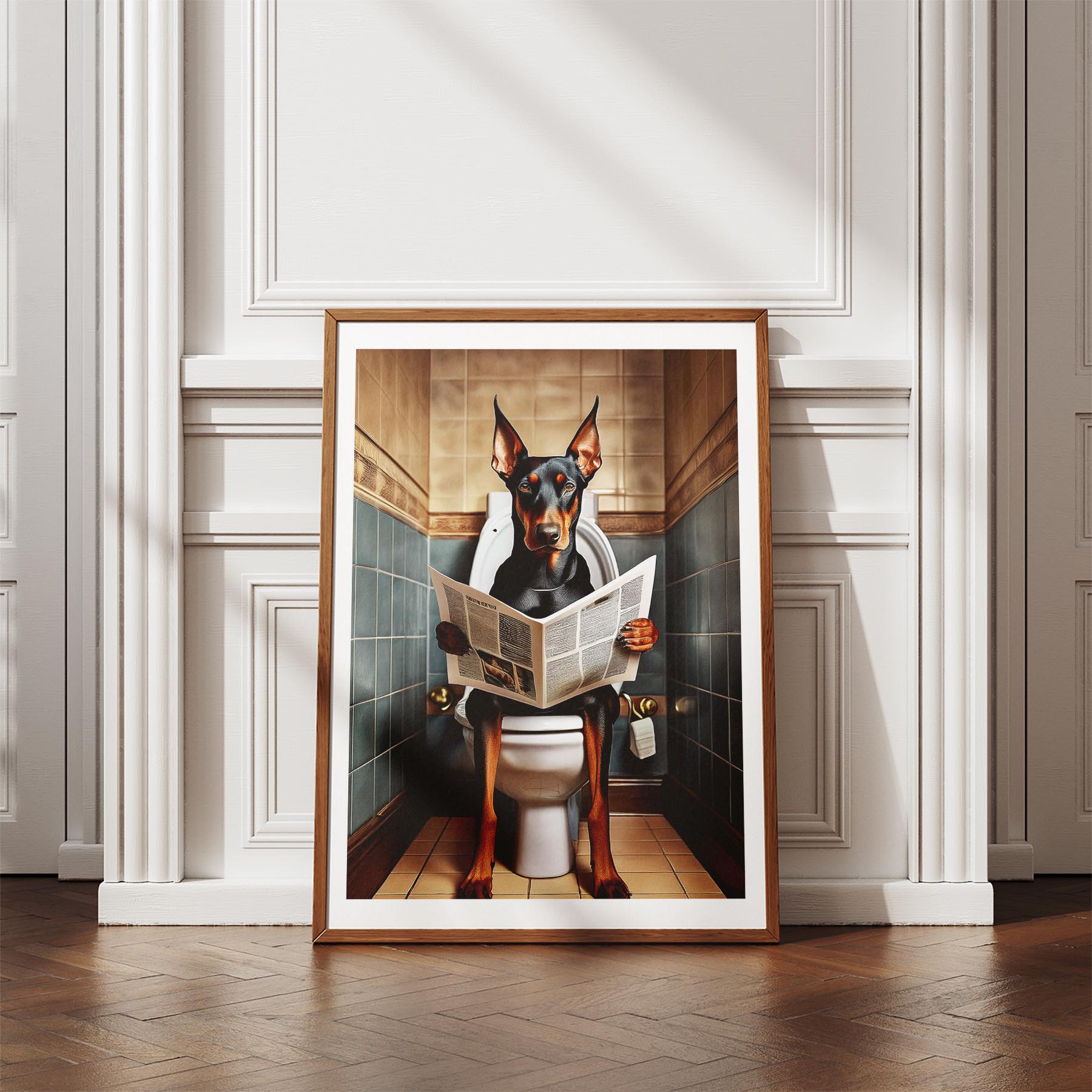 Dobermann Toilet Humour Dog Series 3 image 4