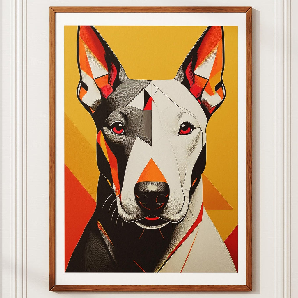 Bull Terrier Geometric Orange Series image 10