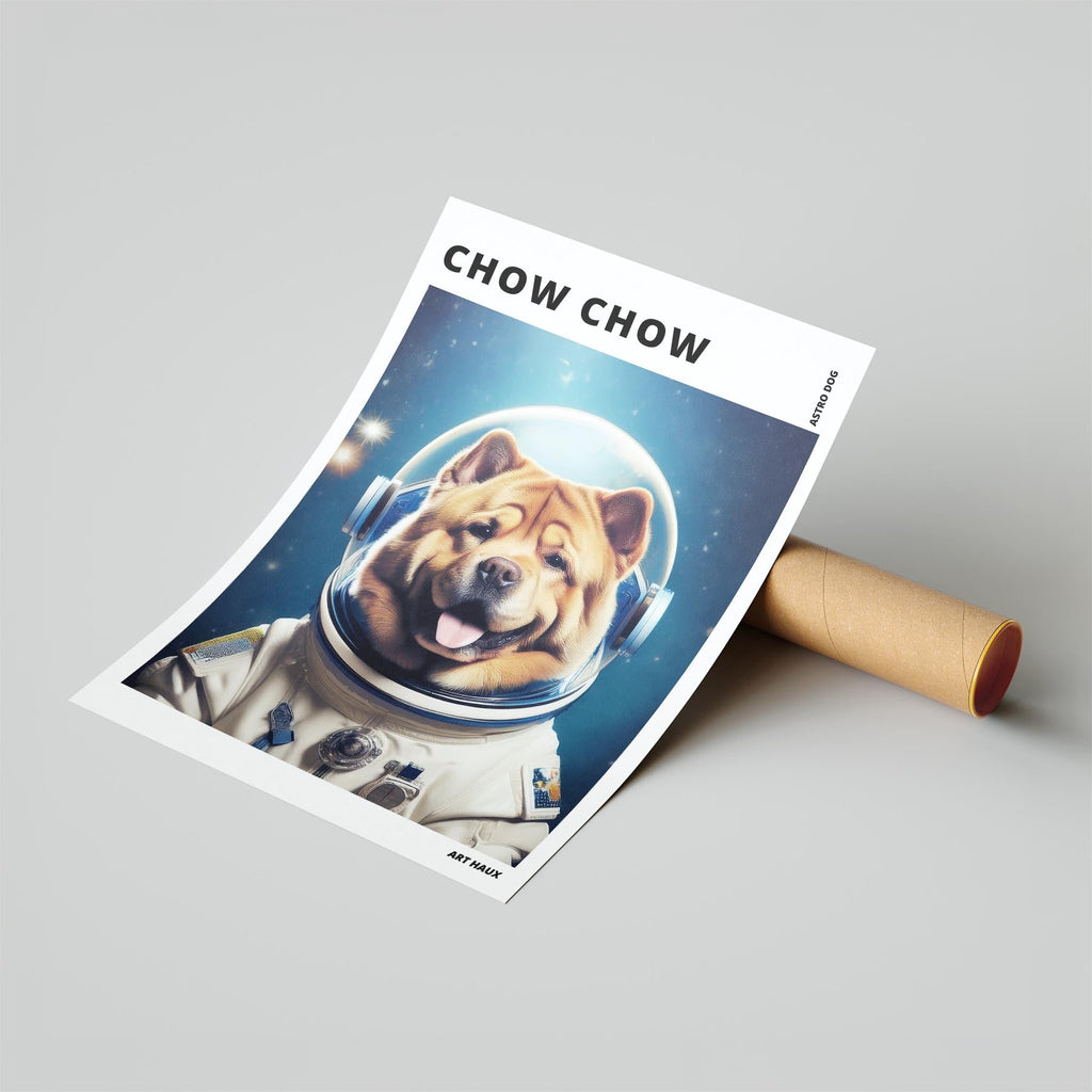 Chow Chow Astronaut Dog Series with Text Astro Dog image 6