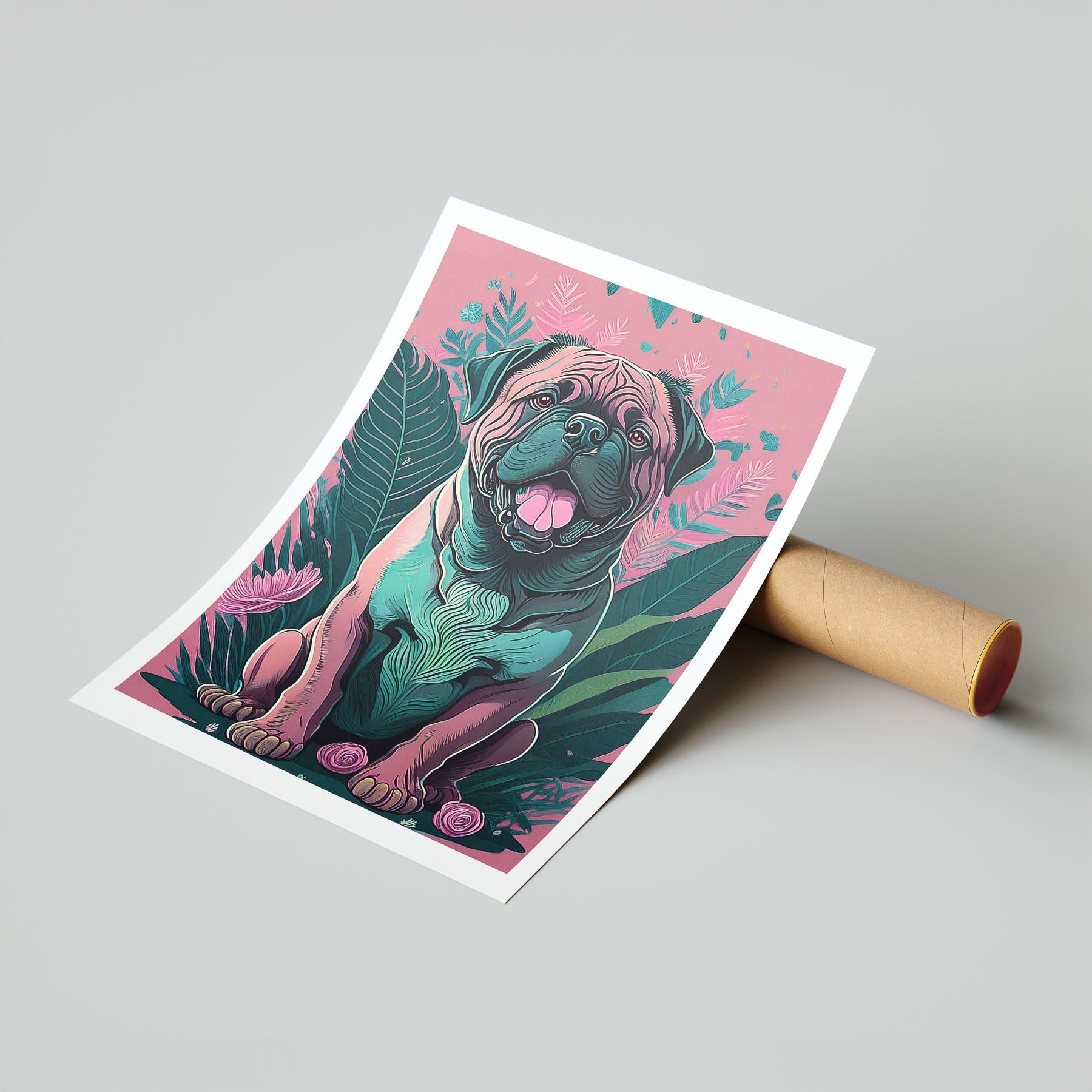 Bullmastiff Flowery Dog image 7