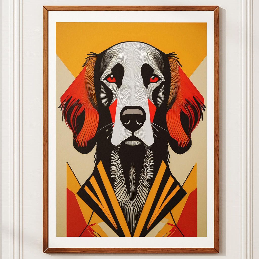 Gordon Setter Geometric Orange Series image 10