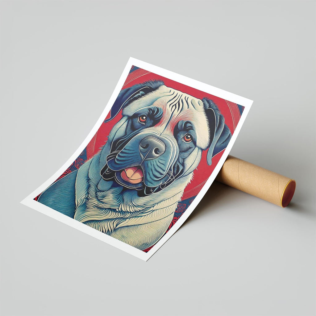 Mastiff Hokusai Japanese Inspired Dog Series image 6