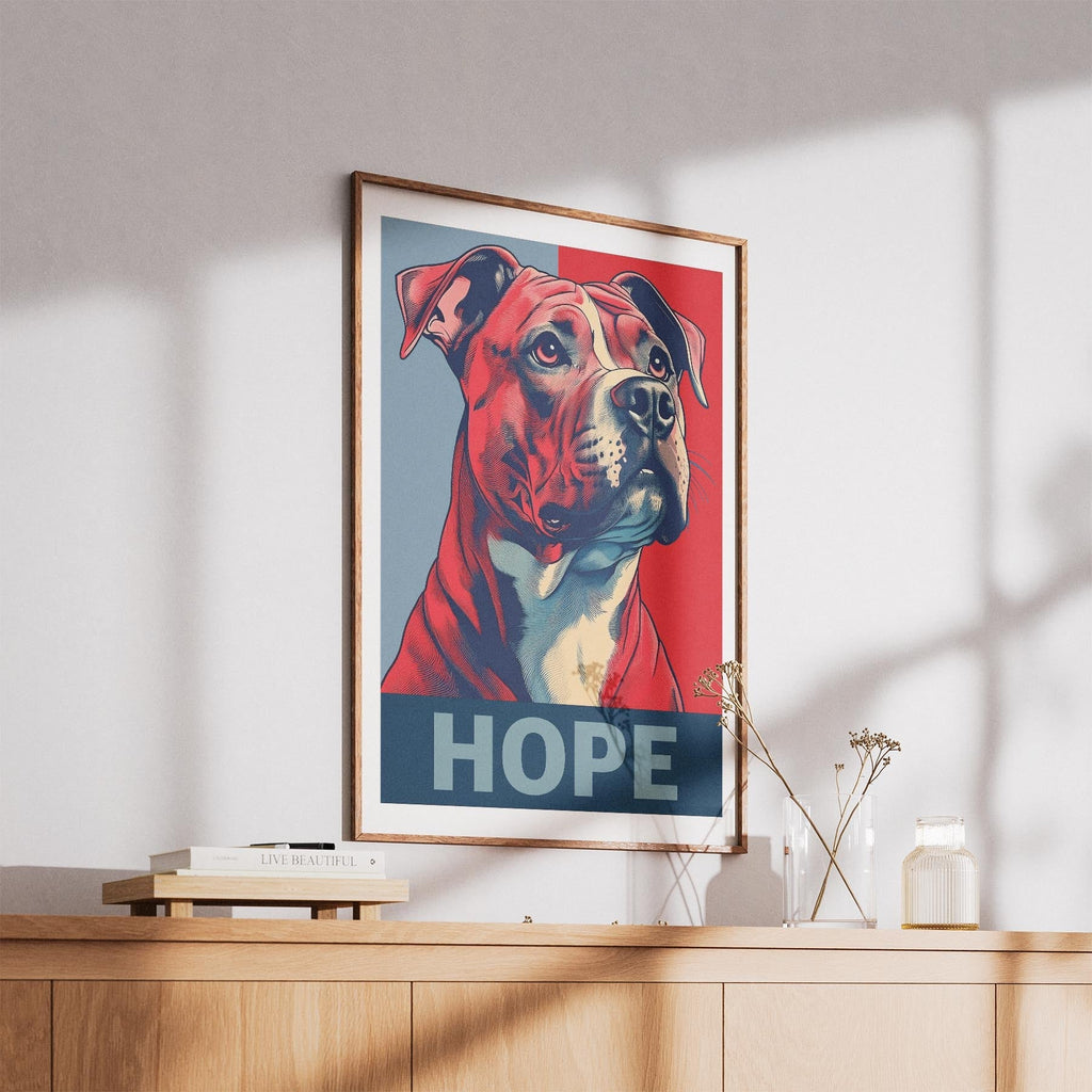 American Pitbull Terrier HOPE Series Inspired by the Obama Poster image 5