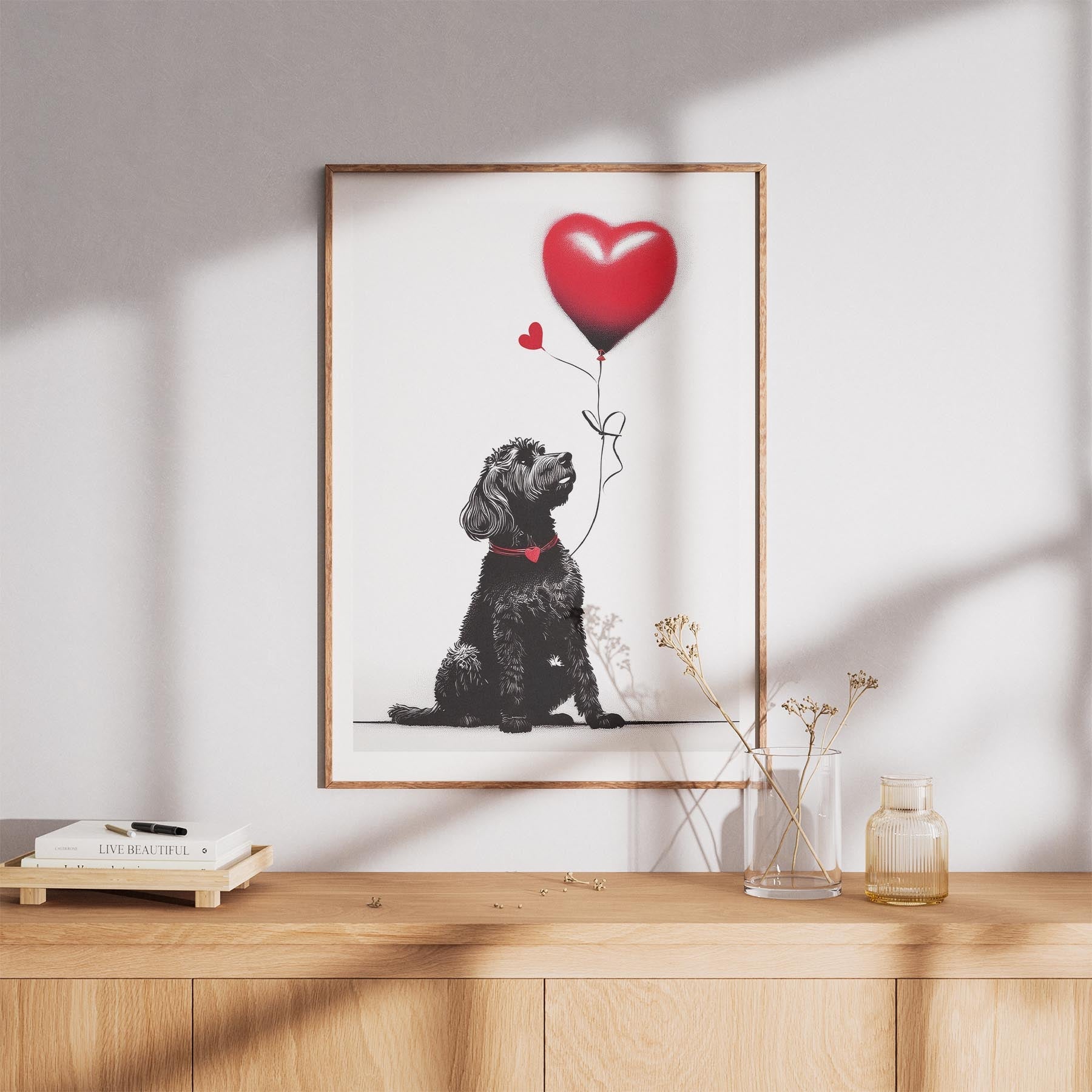 Spanish Water Dog DOGSY Series inspired by the Art of Banksy image 8