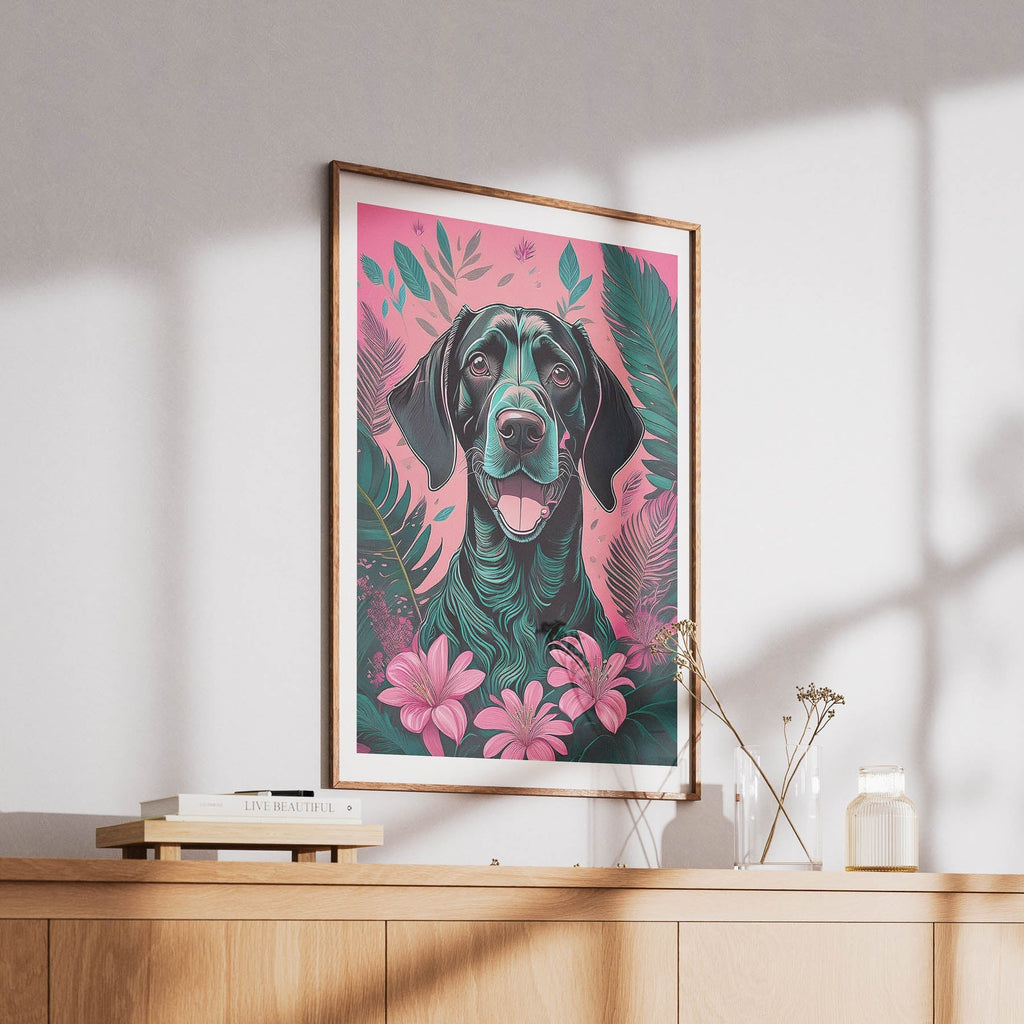 German Pointer Flowery Dog image 6