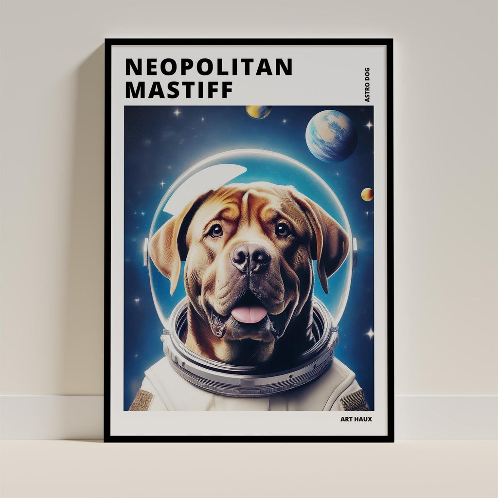 Neapolitan Mastiff Astronaut Dog Series with Text Astro Dog image 11