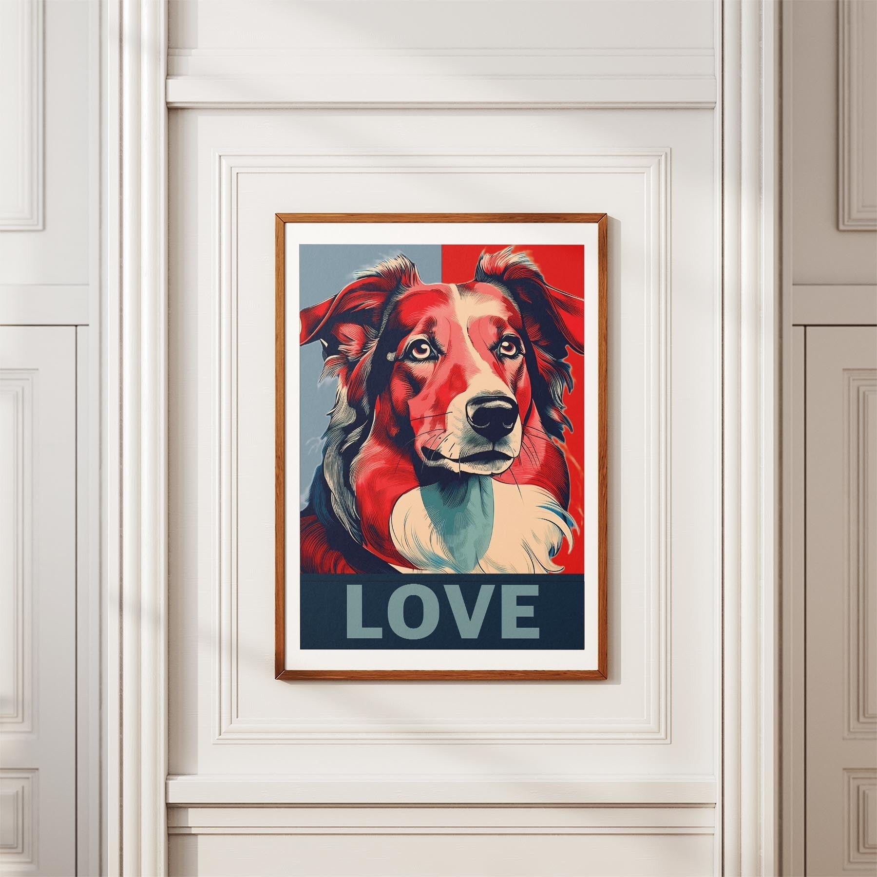 Rough Smooth Collie LOVE Series Inspired by the Obama Poster image 3