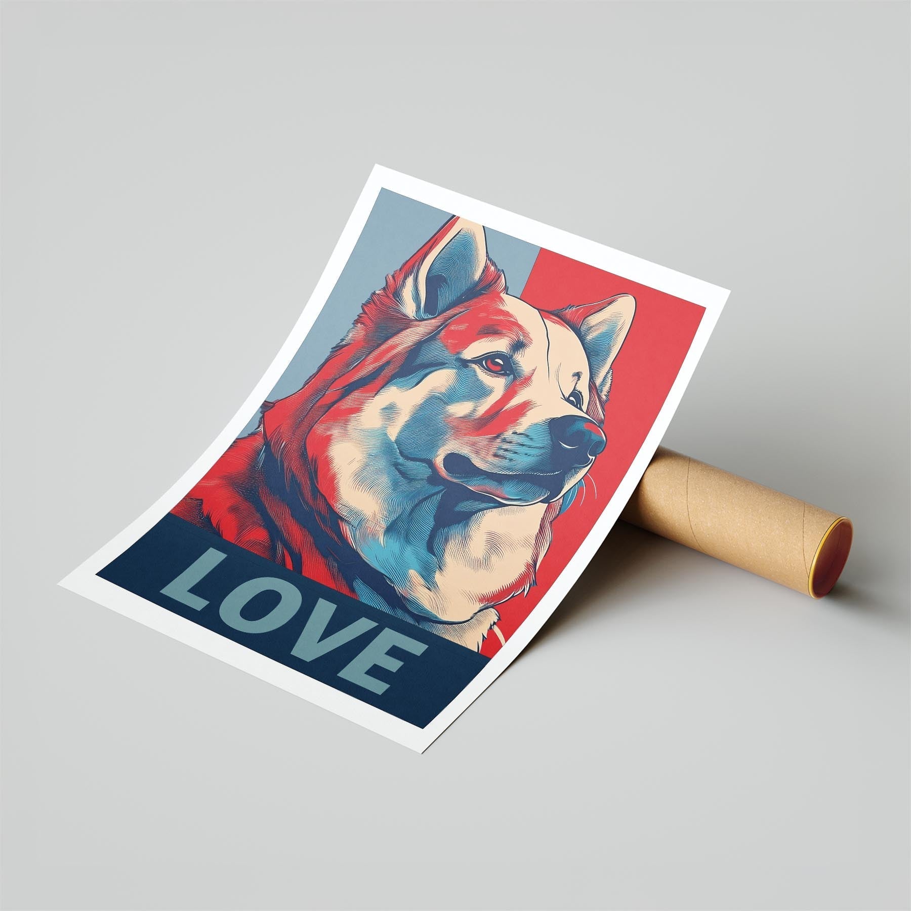 Samoyed LOVE Series Inspired by the Obama Poster image 6