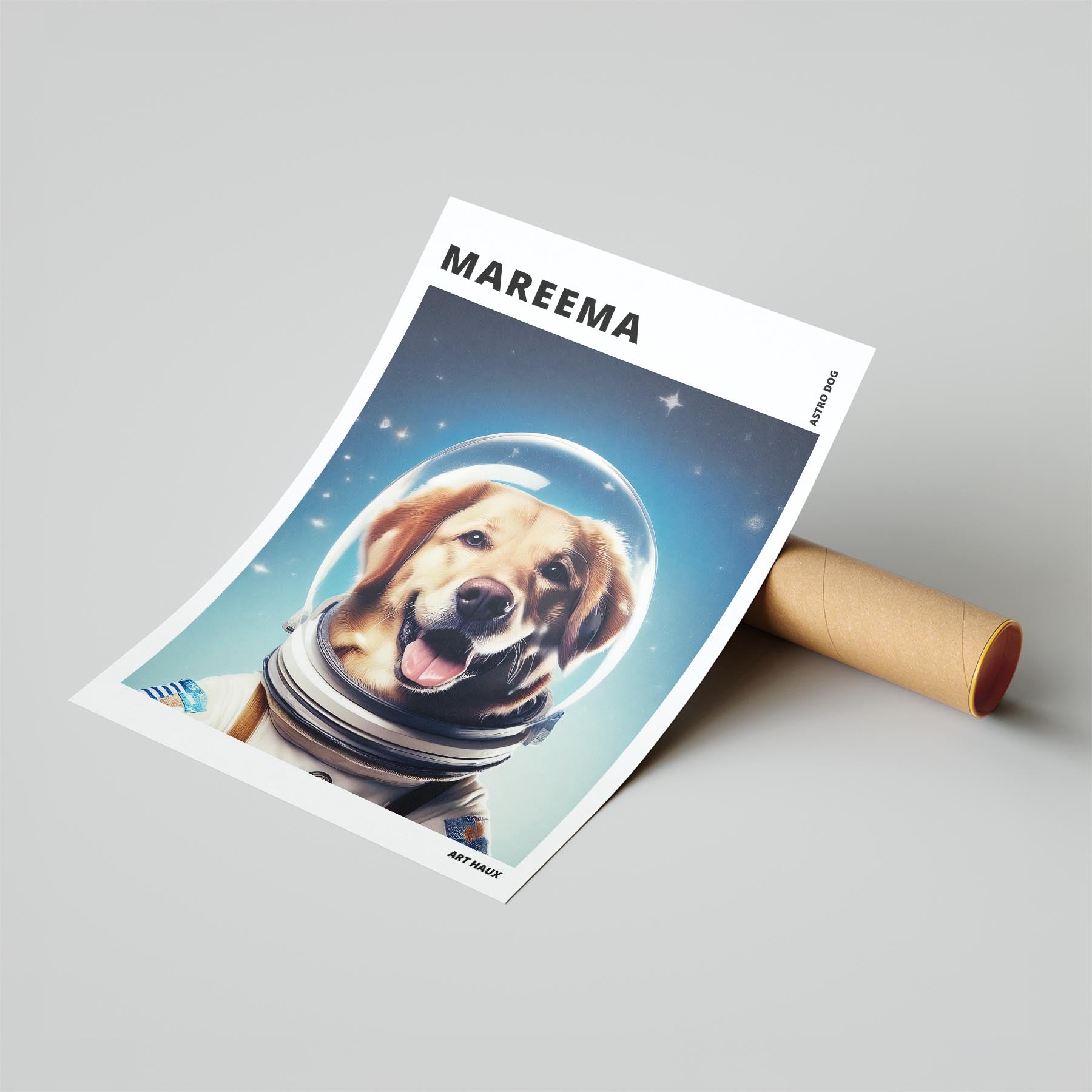 Maremma Astronaut Dog Series with Text Astro Dog image 6