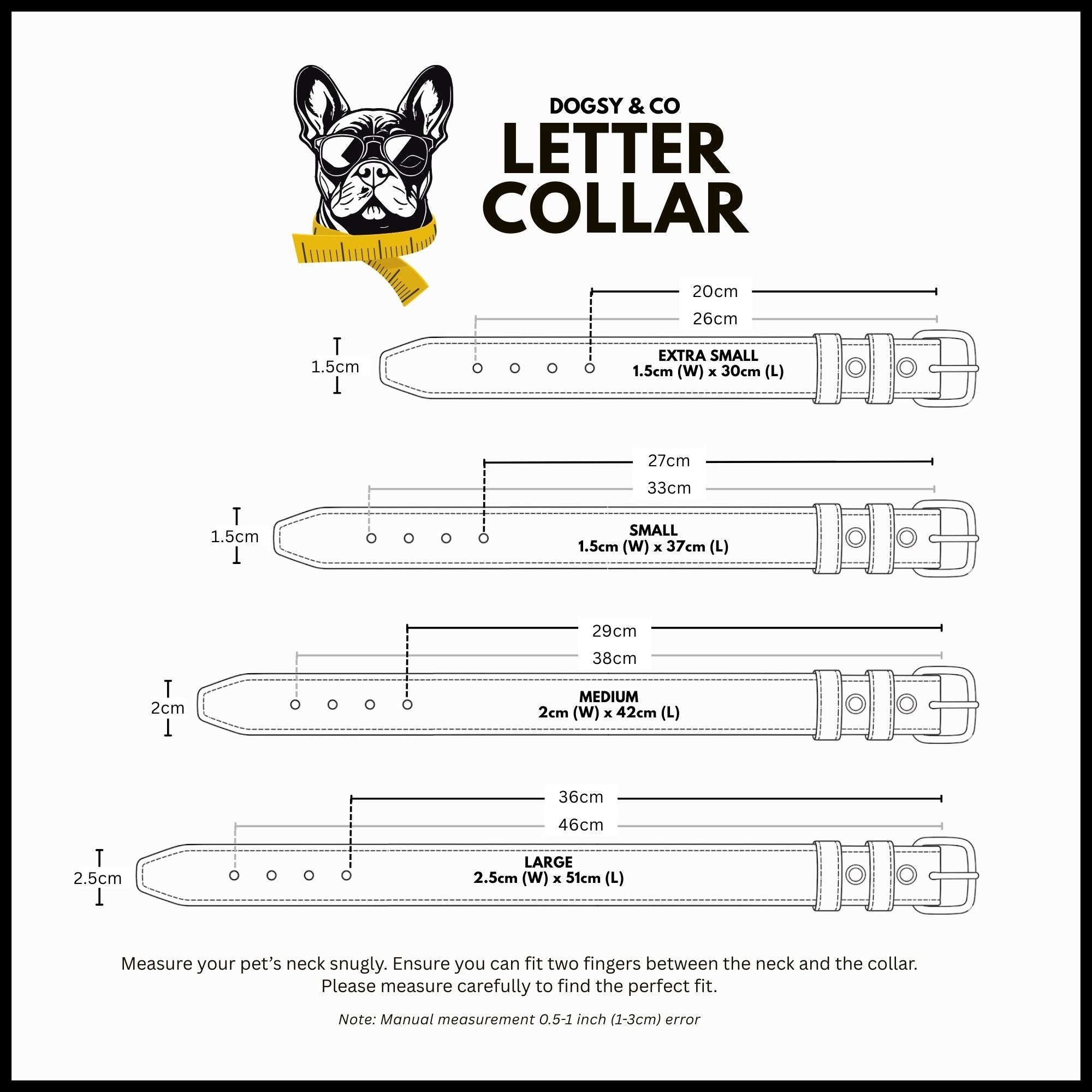 Personalised Letter Dog Collar — Small to Large Dogs (Copy) - Image 3 | Dogsy & Co
