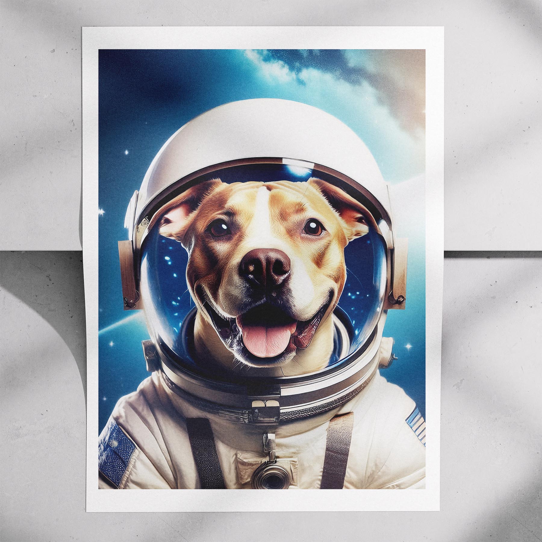 American Staffordshire Terrier Astronaut Dog Series image 7