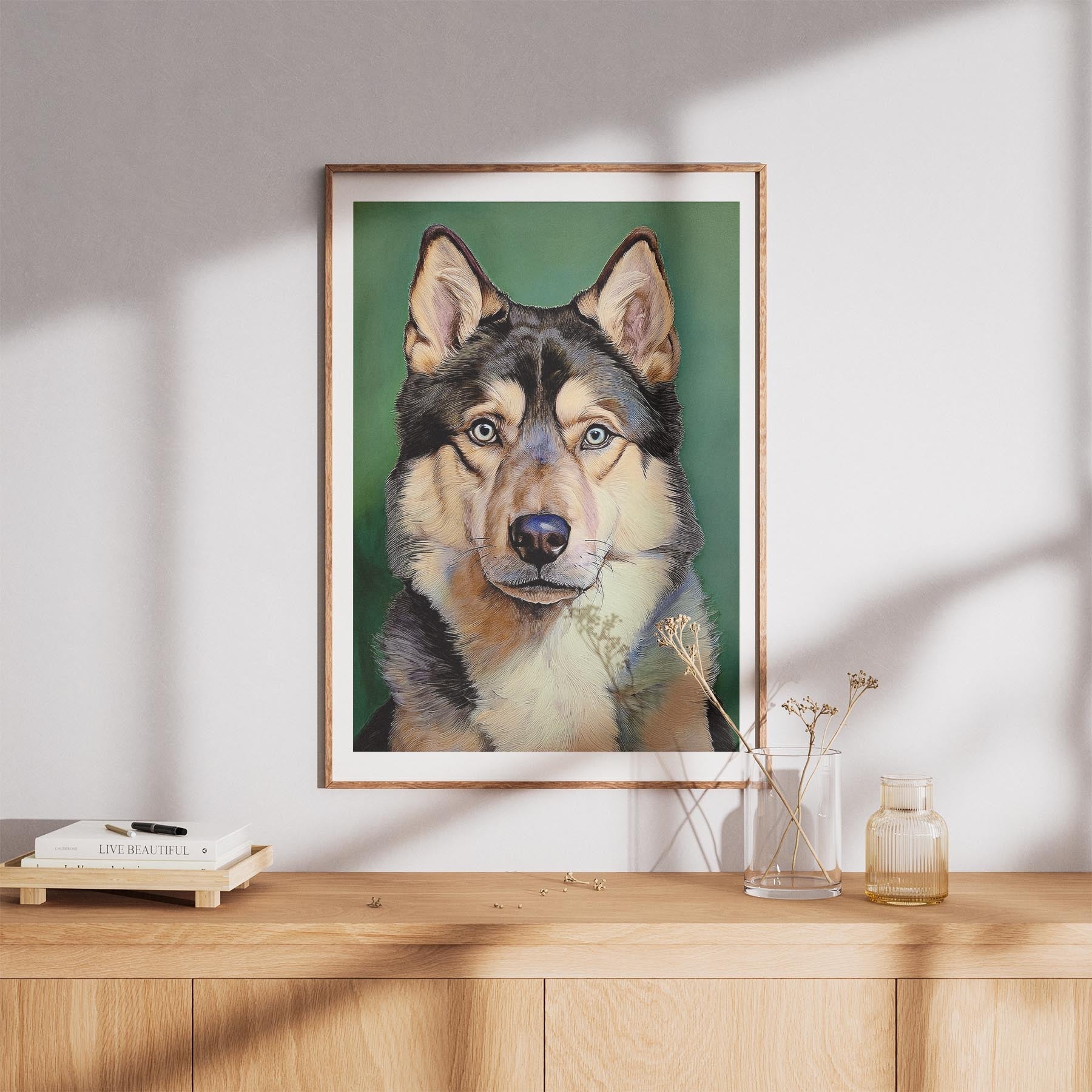 Alaskan Malamute Green Painted Series image 8