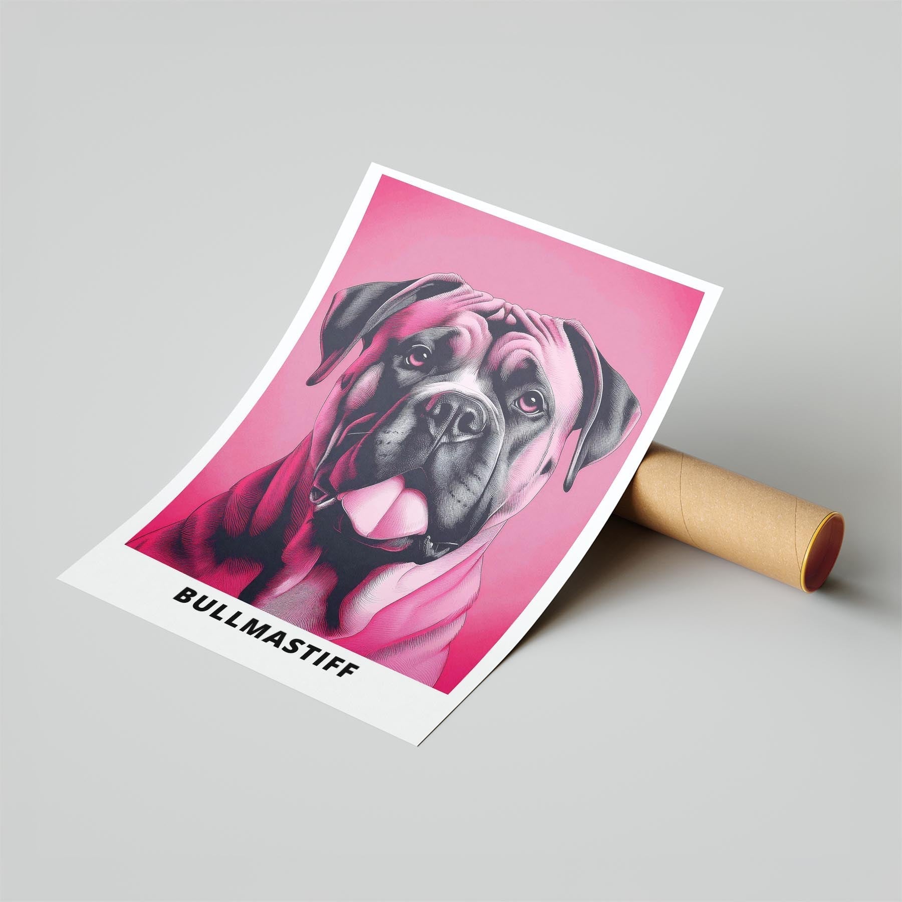 Bullmastiff Pink and Black Dog Series 1 image 6