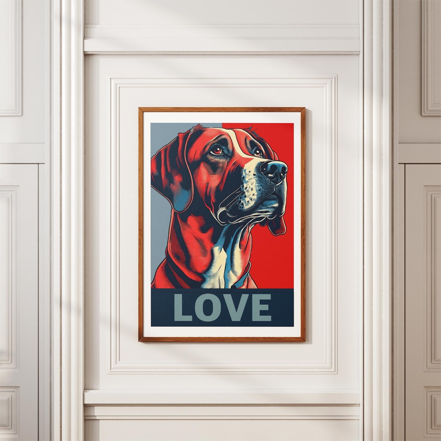 Rhoedesian Ridgeback LOVE Series Inspired by the Obama Poster image 3