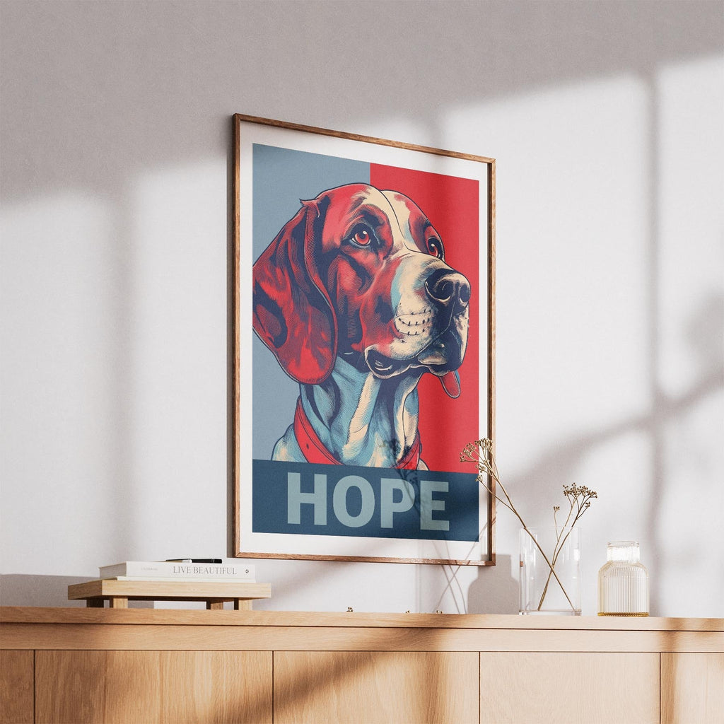English Setter HOPE Series Inspired by the Obama Poster image 5