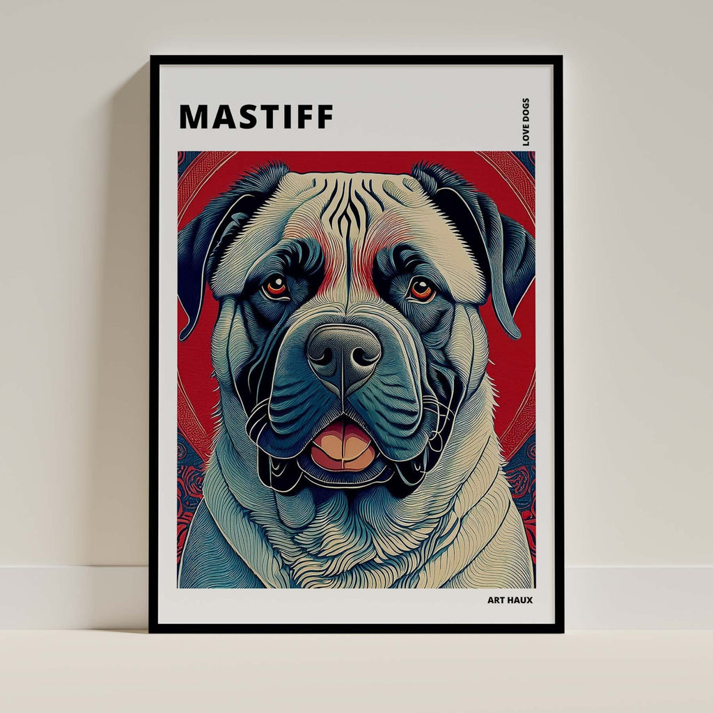 Maltese Hokusai Japanese Inspired Dog Series with Text image 0