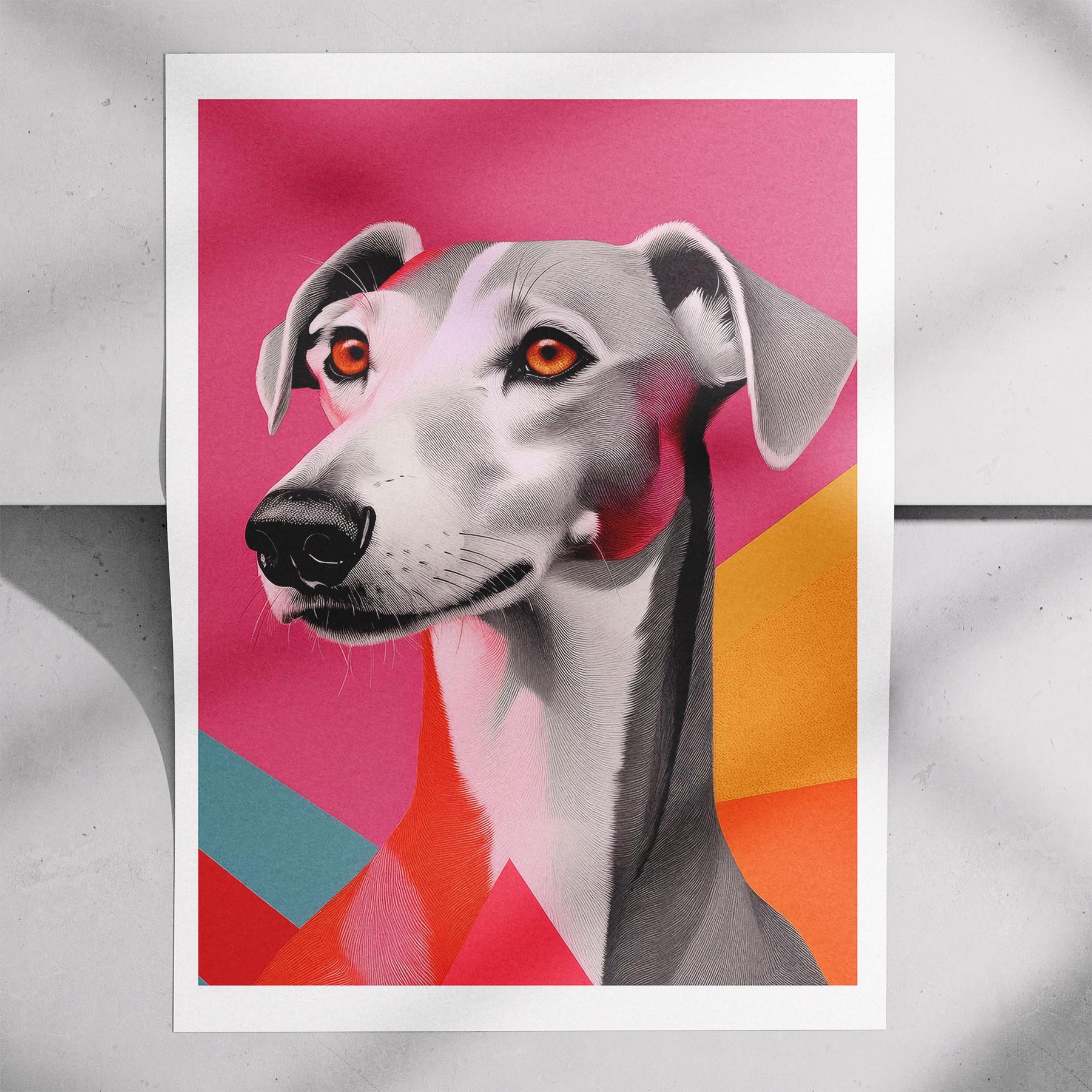 Greyhound Modern Pop Dog Series image 7