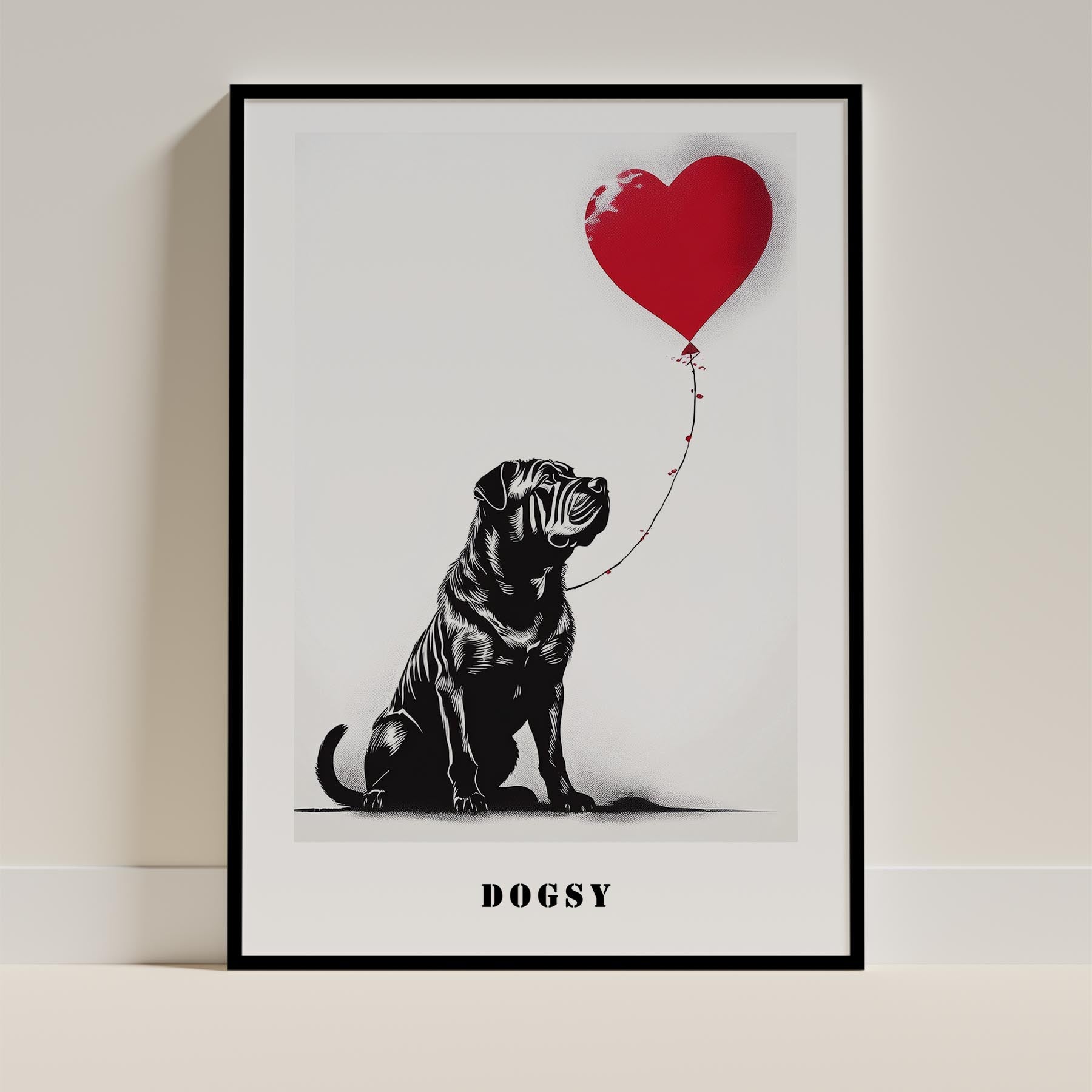 Shar Pei Dog Art Print Unframed | 6 Unique Designs | Wall Art Gift for Dog Lovers - Image 4 | Dogsy & Co