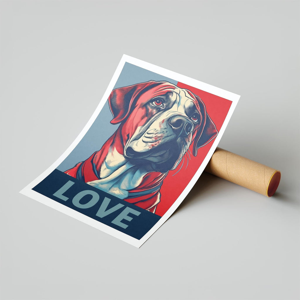 Neapolitan Mastiff LOVE Series Inspired by the Obama Poster image 6