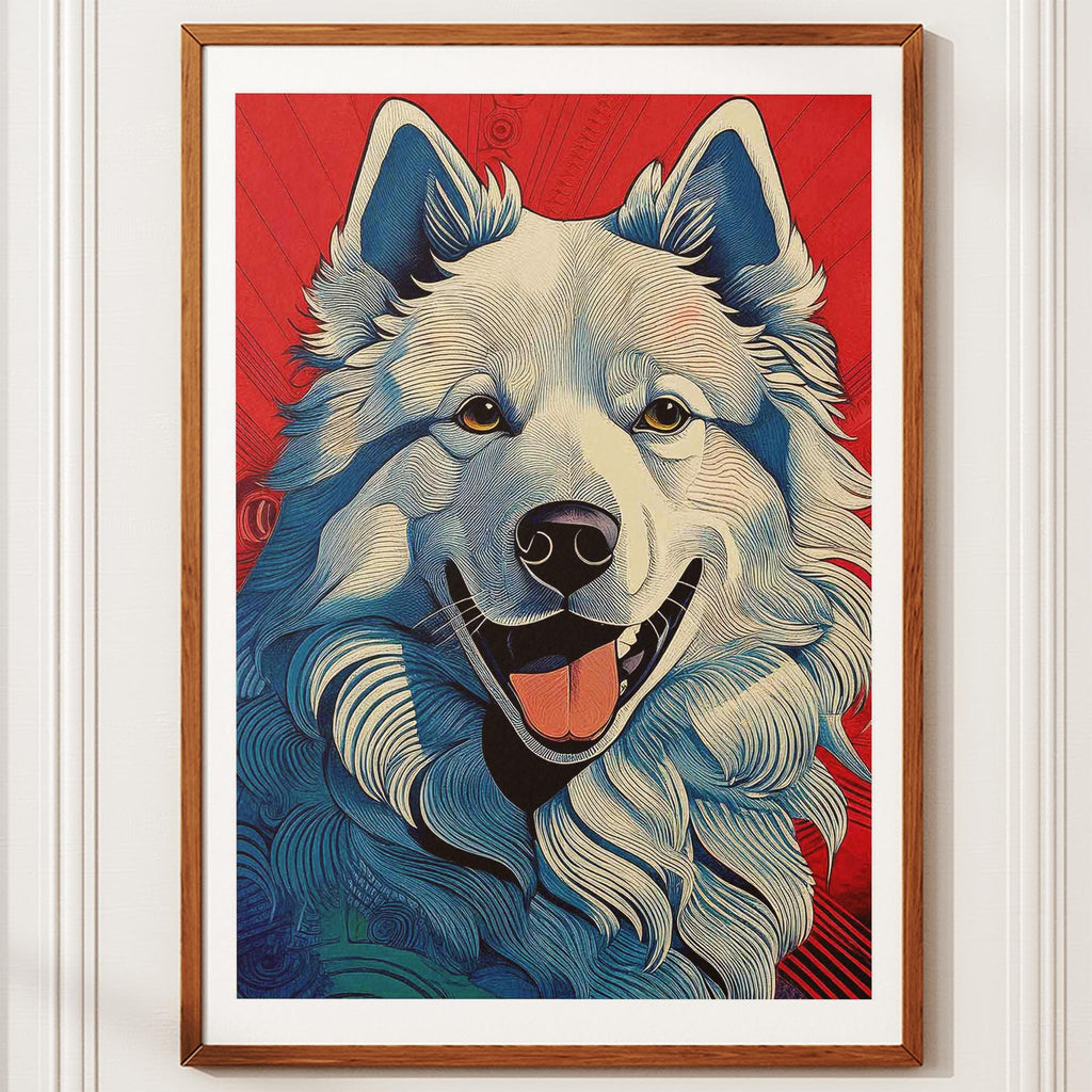 Samoyed Hokusai Japanese Inspired Dog Series image 10