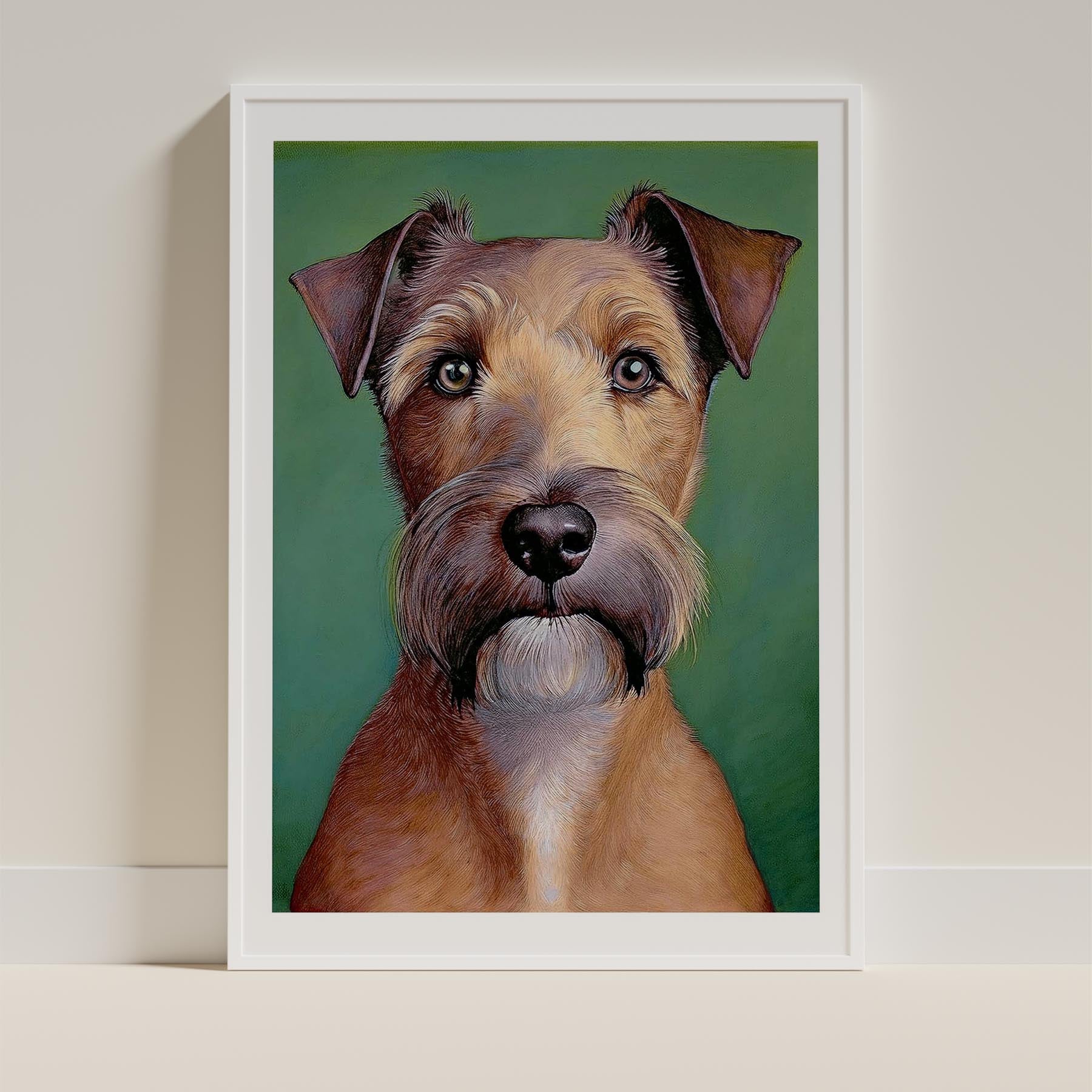 Irish Terrier Green Painted Series image 9