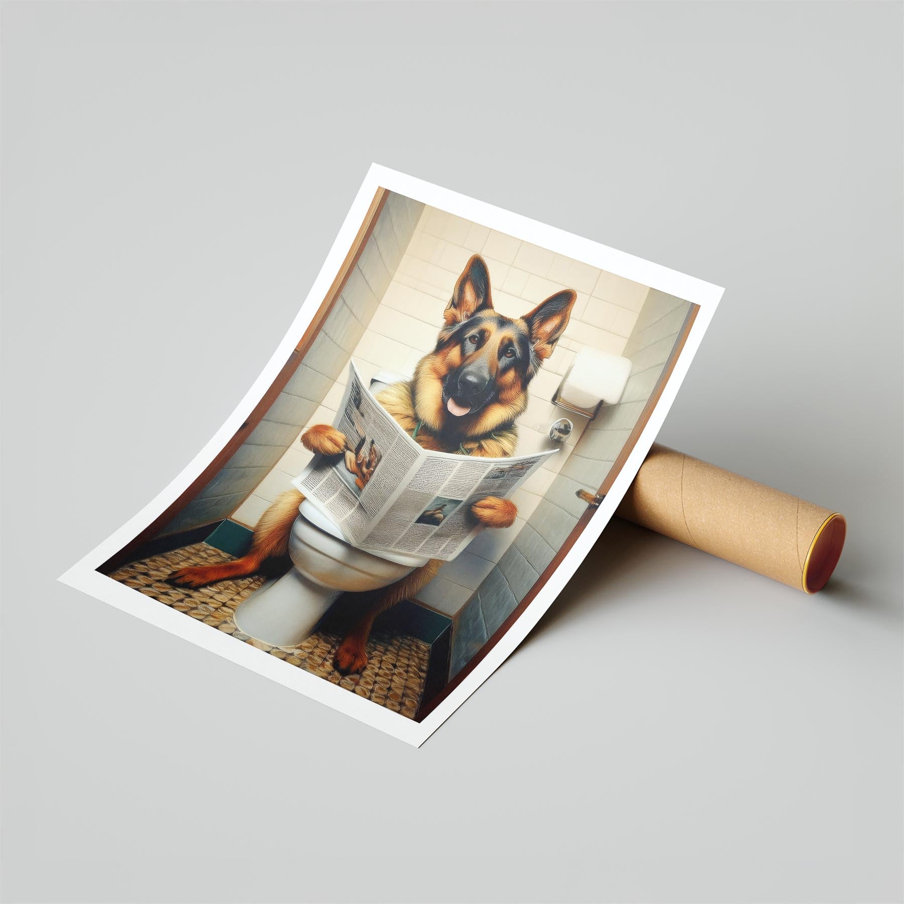 German Shepherd Toilet Humour Dog Series 2 image 6