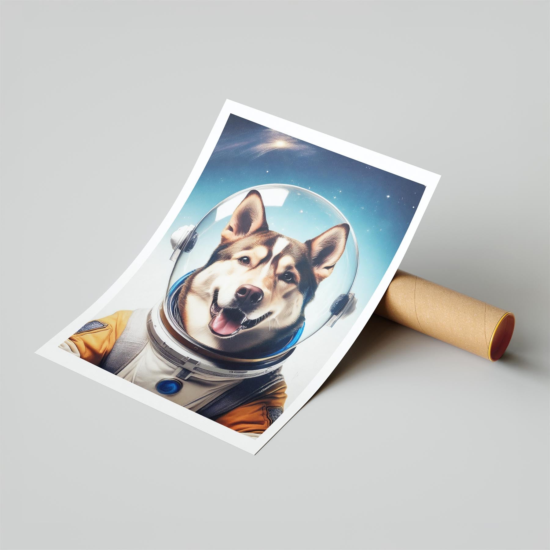 Siberian Husky Astronaut Dog Series image 6