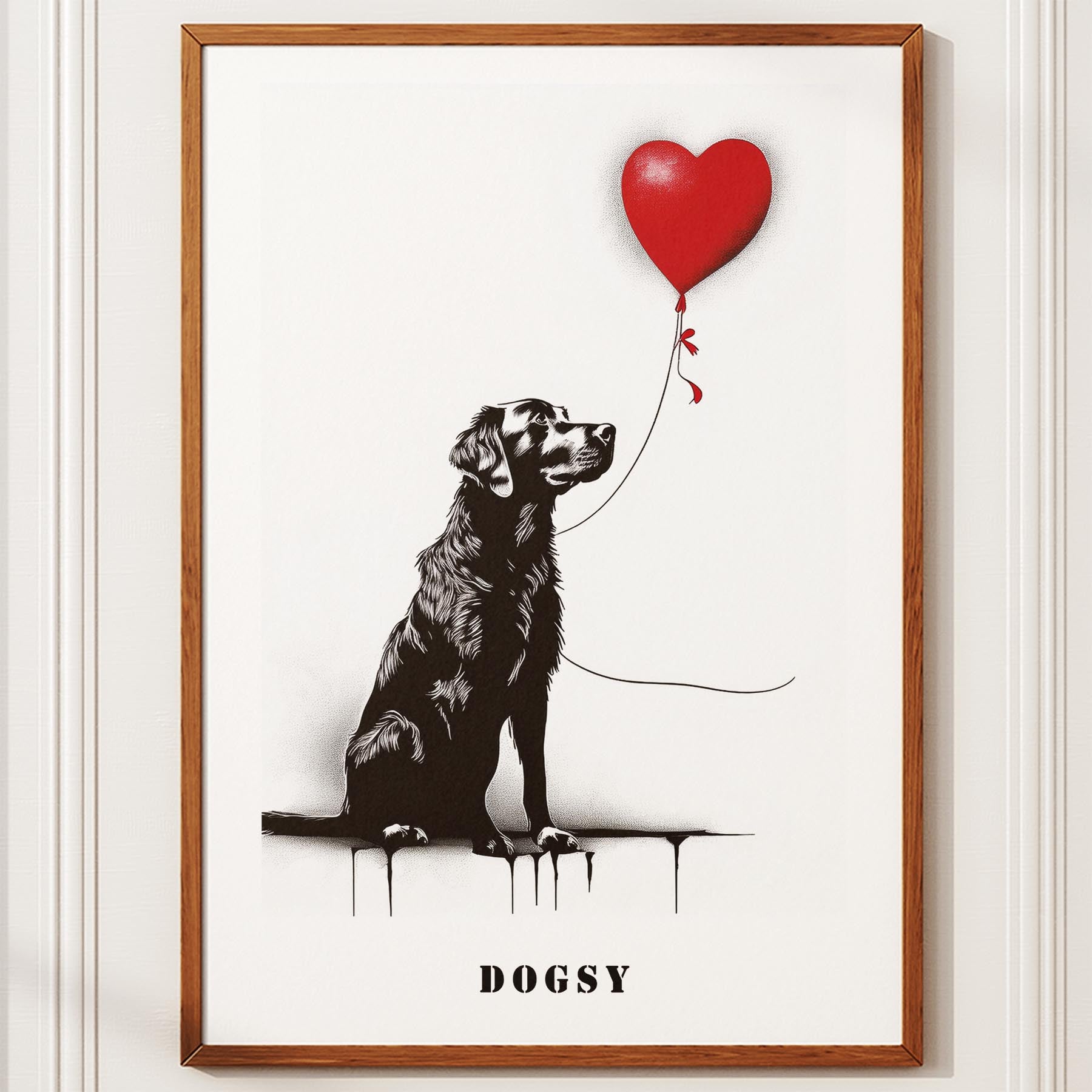 Murray River Retriever DOGSY Series inspired by the Art of Banksy with text Dogs image 10