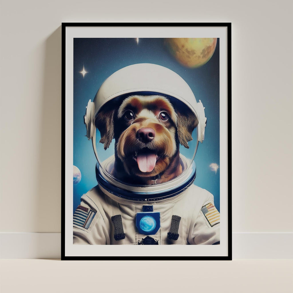 Black Russian Terrier Astronaut Dog Series image 11