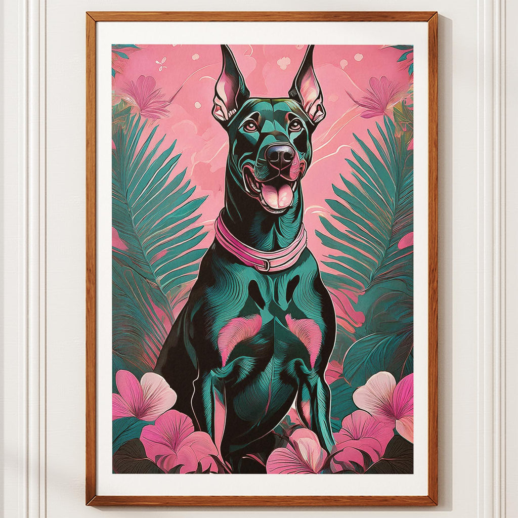 Doberman Flowery Dog image 11