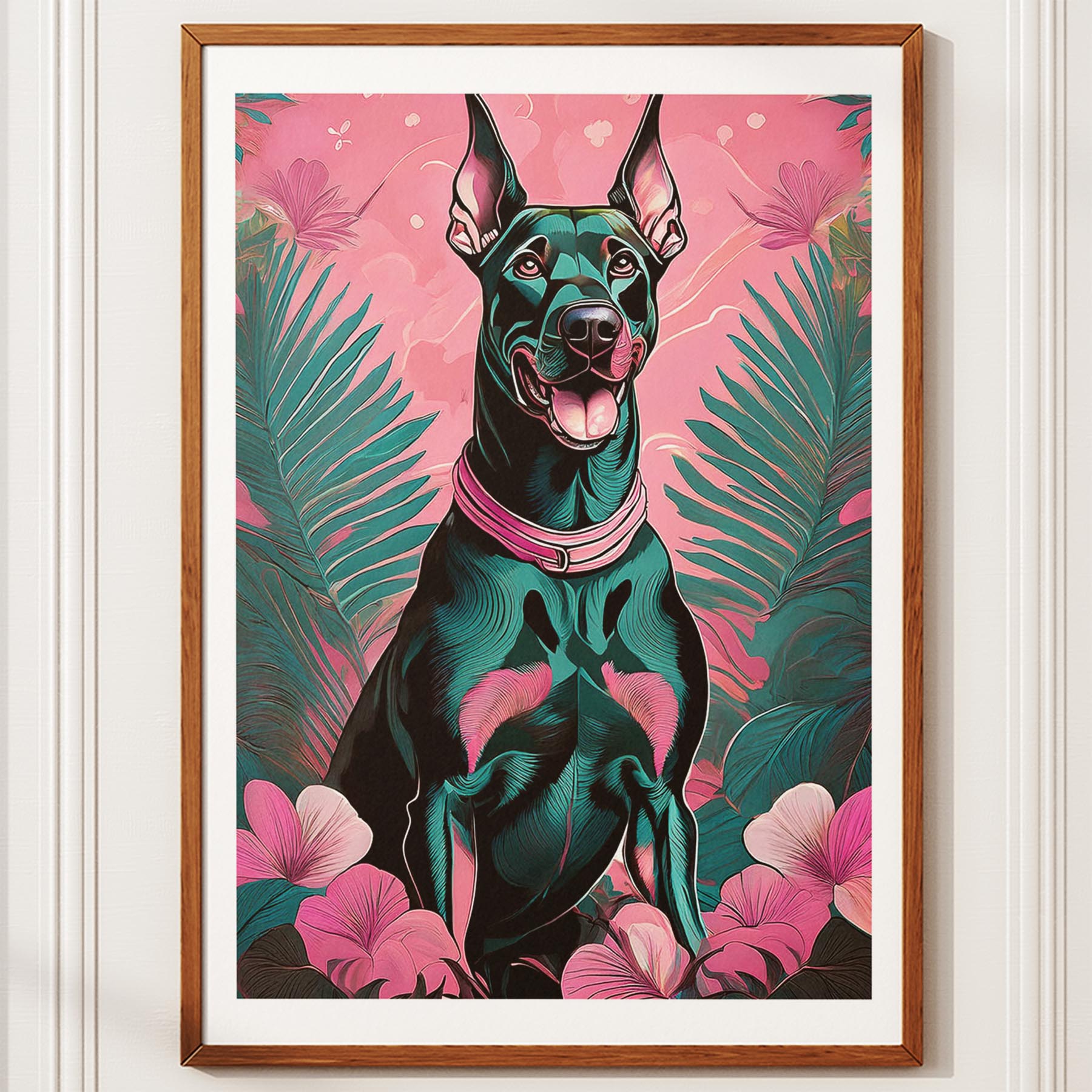 Doberman Flowery Dog image 11