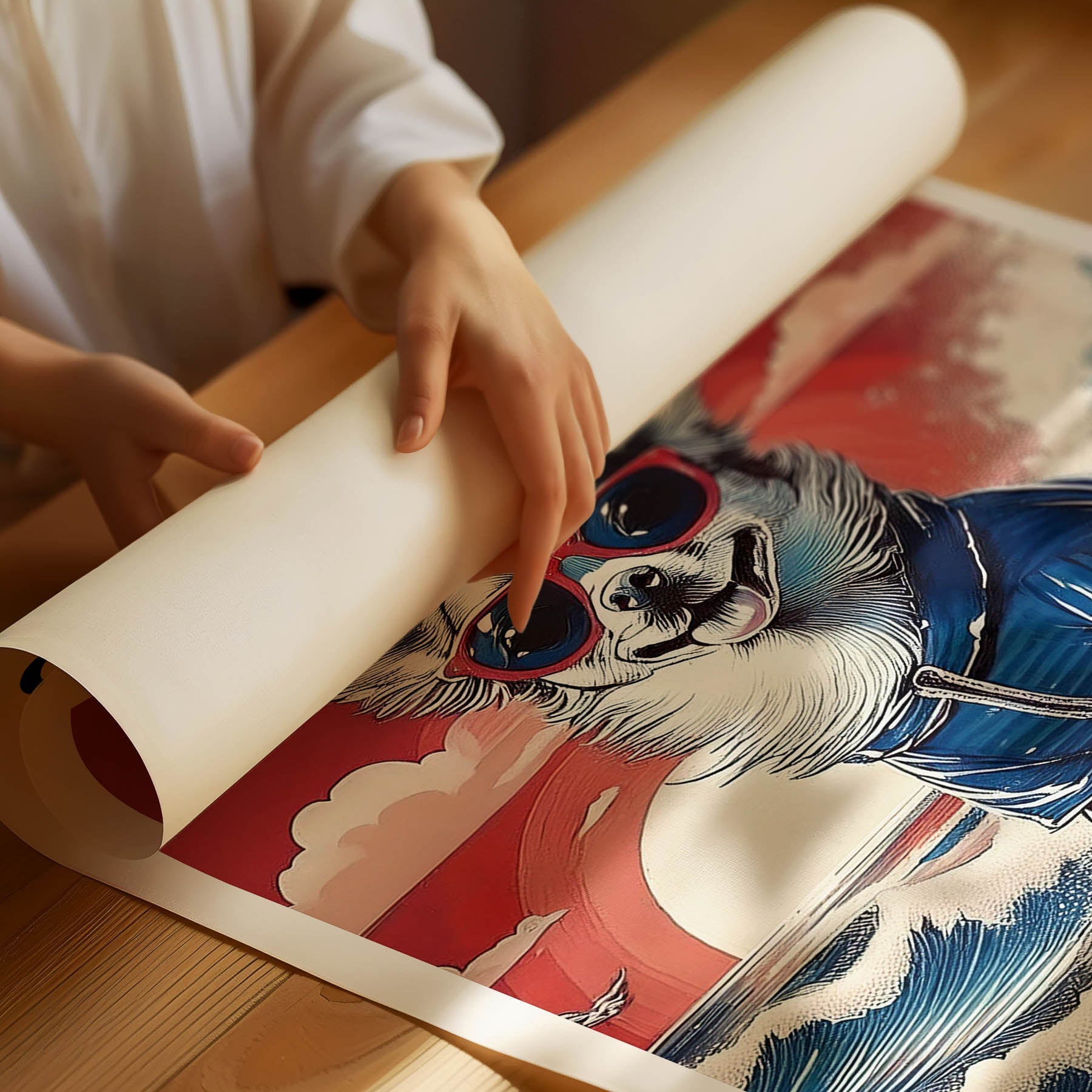 Chihuahua Hokosai Surfer Dogs 1 image 3