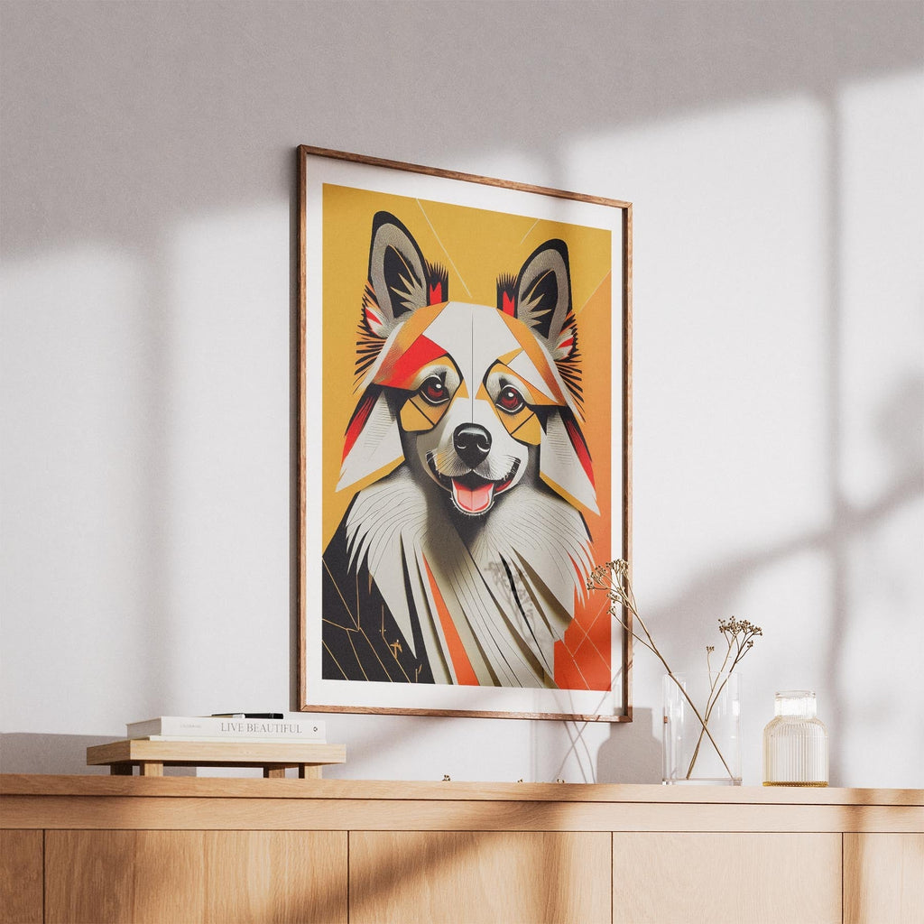 German Spitz Geometric Orange Series image 5