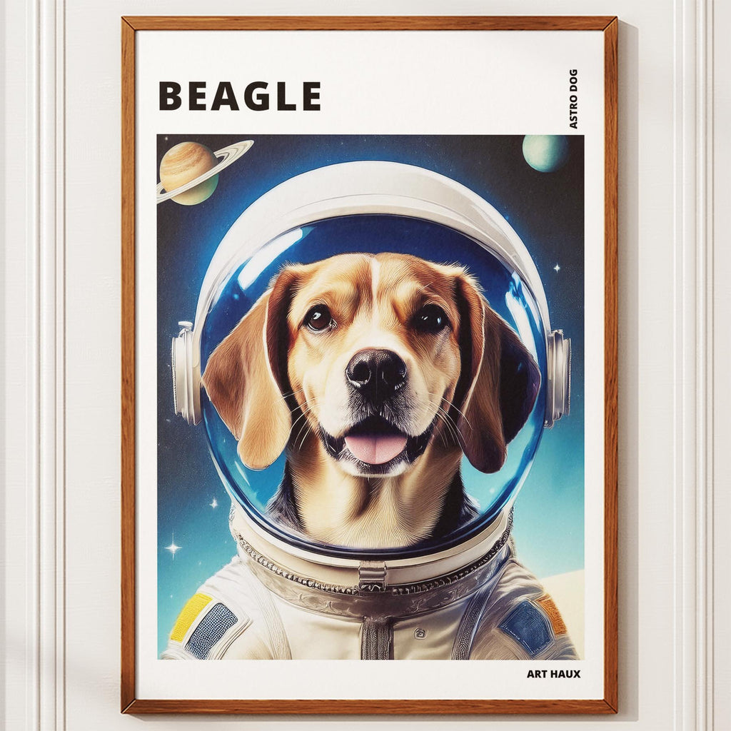 Beagle Astronaut Dog Series with Text Astro Dog image 10