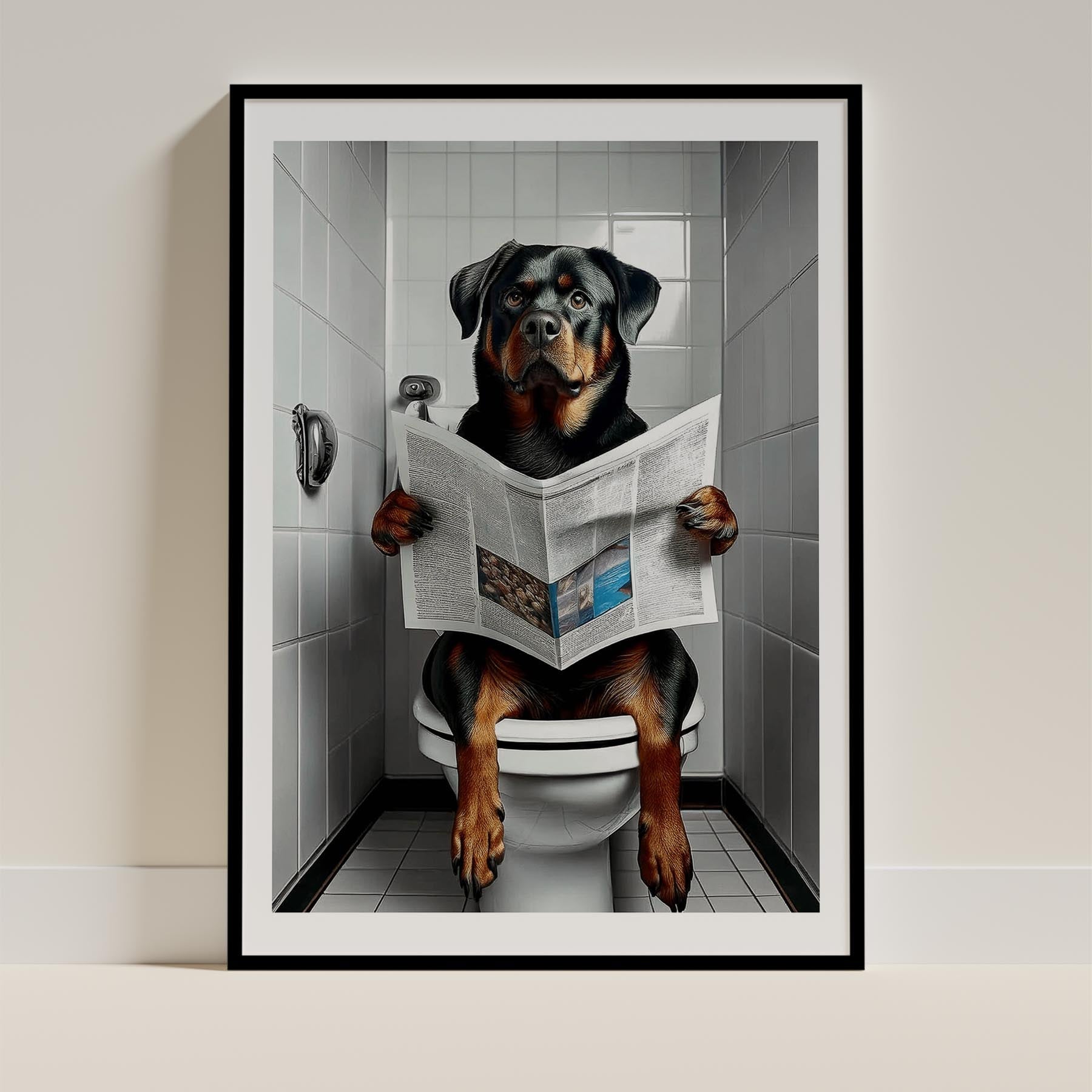 Rottweiler Toilet Humour Dog Series 1 image 0