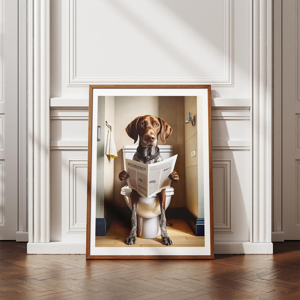 German Pointer Toilet Humour Dog Series image 4