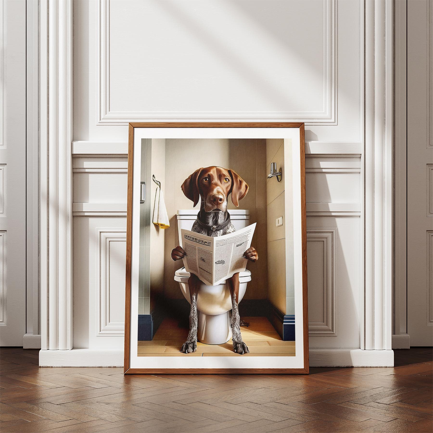 German Pointer Toilet Humour Dog Series image 4