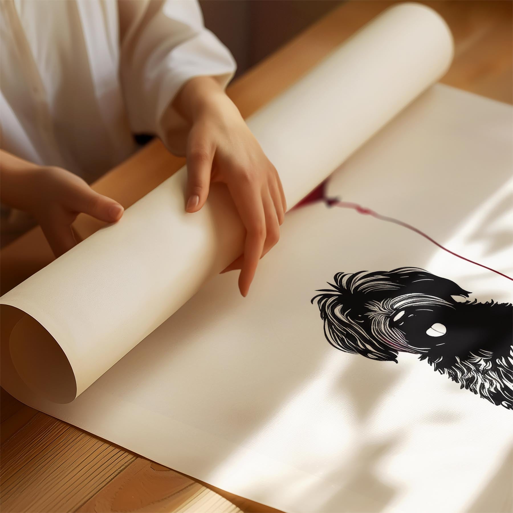 Smithfield Sheepdog DOGSY Series inspired by the Art of Banksy with text Dogsy image 1