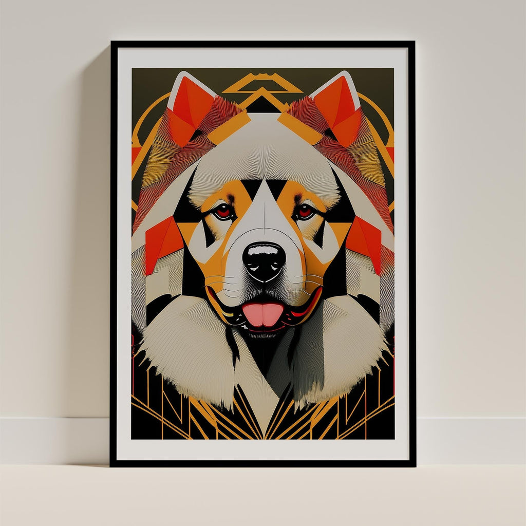 Chow Chow Geometric Orange Series image 0