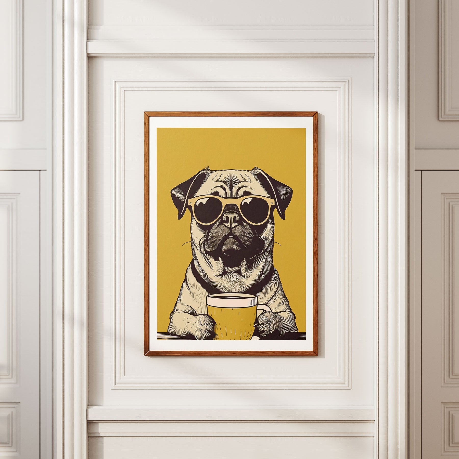 Pug Chillin Coffee Dog image 2