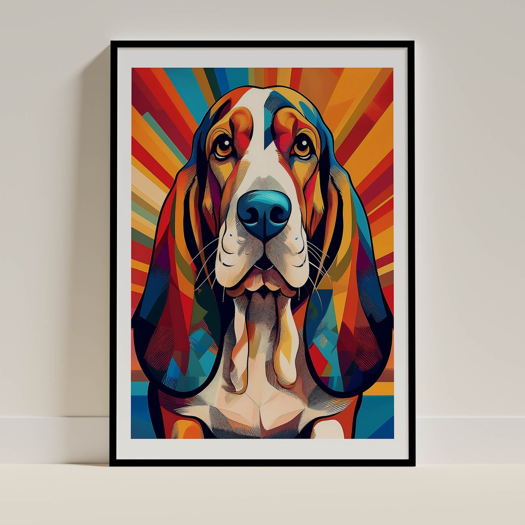Basset Hound Colour Graphics image 0