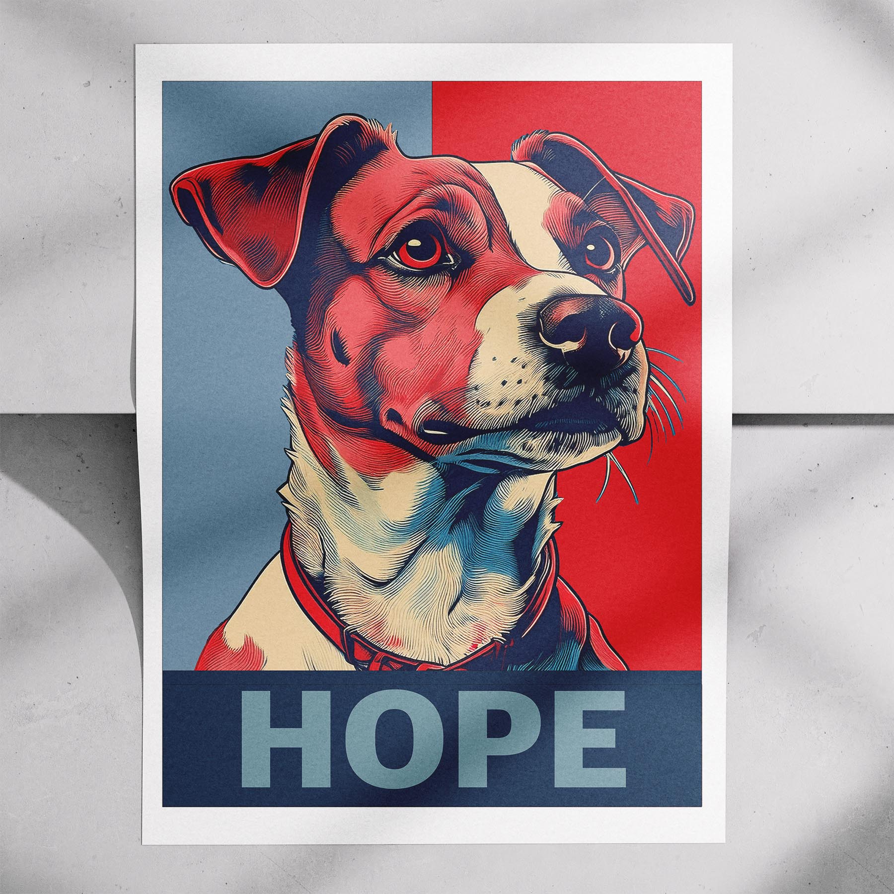 Jack Russell HOPE Series Inspired by the Obama Poster image 7