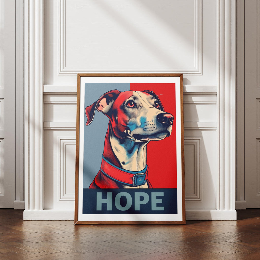 Whippet HOPE Series Inspired by the Obama Poster image 4