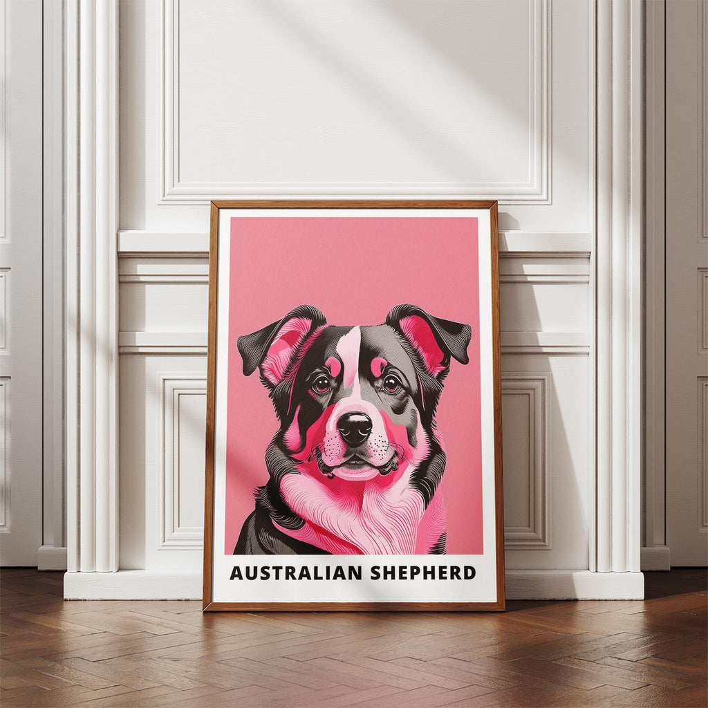 Australian Shepherd Pink and Black Dog Series 1 image 4